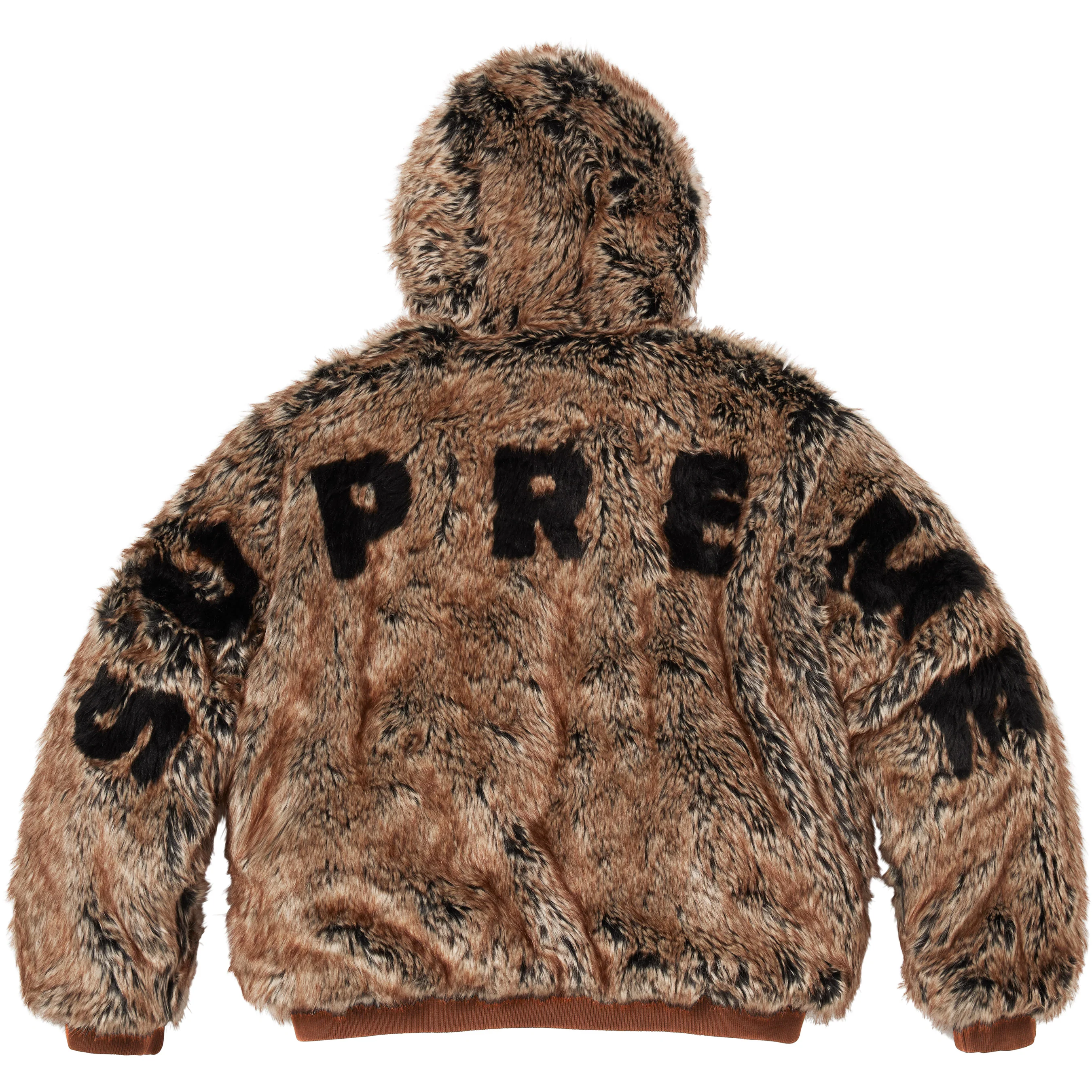 Reversible Faux Fur Hooded Work Jacket view 11